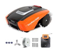 Yard Force Robot Tondeuse Easymow 260B pour Jardins jusqu'à 260m². Noir/Orange
