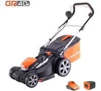 Yard Force Tondeuse à Gazon Rotative Sans Fil 40cm, avec Batterie Lithium-Ion 40V et Chargeur Rapide