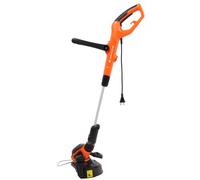 Yard Force Tondeuse électrique ET U25 350 W de Puissance Moteur, Largeur de Coupe de 25 cm, tête de Coupe réglable, poignée télescopique, Alimentation Automatique du Fil