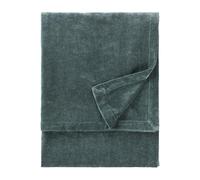 Yard Jeté en Heavy Chenille - Couverture décorative de Luxe en Velours Doux pour lit ou canapé (Marine - 150x200cm)