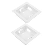 Yardenfun 2 Pièces Boîtier de Base du Thermostat pour Climatiseur, | Plaque de Base de Télécommande Filaire Ac, Couvercle Arrière du Thermostat, Fête Estivale