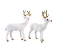 Yardenfun 2 Pièces Peluche Cerf Sika Décoration pour Chambre D'garçon et Filles Coque en Polyéthylène, Ornement Créatif et Adorable pour Décoration Intérieure