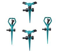 Yardenfun 4 Arroseurs Rotatifs Automatiques à 360 Degrés pour Pelouse et Légumes, en Abs Solide, Système D'arrosage pour Jardin et Aire de Jeux Garçon et Filles
