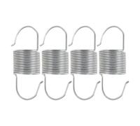 Yardenfun 4pcs Ressort de Rappel D'accélérateur pour Microbineuse Diesel, Ressort D'extension à Crochet en Zinc, Installation Facile, Réponse Précise pour Usage Agricole Intensif
