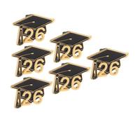 Yardenfun 6 Pièces Broche de Remise de Diplôme 2026 en Alliage, Épingle à Chapeau de Graduation Élégante, Accessoire pour Fête et Présent Souvenir Élève