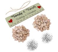 Yardenfun Calendrier Suspendu Panneau de Rappel DIY en Bois Mdf Cartes Rondes Cœur pour Décoration Maison et Présent Fête des Mères