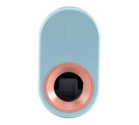 Yardenfun Distributeur Automatique de Dentifrice Mural sans Clous en Plastique, Couleur Macaron Bleu Ciel, Outil Presse-tube Pratique pour Salle de Bain, Accessoire Hygiène Essentiel