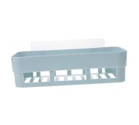 Yardenfun Étagère De Salle De Bain Auto-adhésive Bleu Ciel Rangement Mural Sans Perçage Plastique Pp Ventouse Forte Adhérence Pour Salle De Bain Organisateur Pratique Et Démontable