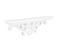 Yardenfun Étagère Murale Décorative et Résine Style Européen, Blanc, Installation Simple, Facile à Nettoyer, pour Chambre Décoration Murale