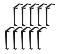 Yardenfun Lot de 10 Pinces à Branches de Jardinage Réglables en Abs pour Façonnage et Contrôle des Branches de Bonsaï et Arbres Fruitiers, Outil Réutilisable Noir