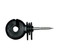 Yardenfun Lot de 20 Isolateurs Annulaires Muraux en Pom Fente Inclinée pour Clôture Électrique, Haute Résistance aux UV, pour Poteaux en Bois Intérieur