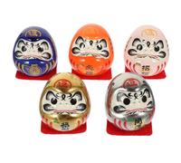 Yardenfun Lot de 5 Figurines Japonerie en Céramique Élégantes Style Japonerie, Ornement Unique pour Décoration Voiture et Bureau, Effet Décoratif Zen