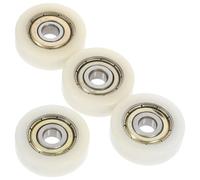 Yardenfun Poulie de Roulement en Nylon 6x33x7mm 4pcs pour Portes Coulissantes et Meubles, Conception Lisse, Capacité de Charge Élevée pour Tiroirs et Armoires