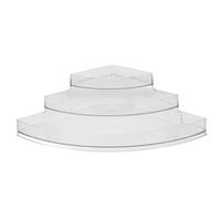 Yardenfun Présentoir en Acrylique Transparent 3 Étages 36x26x10 Cm pour Vernis à Ongles et Parfums, Organiseur de Maquillage Polyvalent pour Bureau, Rangement Cosmétique Pratique et Stable