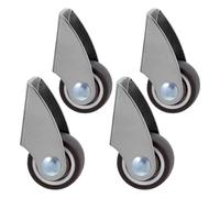 Yardenfun Roulettes Silencieuses Forte Capacité de Charge en Caoutchouc Lot de 4 Mobilité Facile et Solide pour Meubles Compatibles Bureaux et Sols Durs