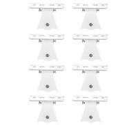 Yardenfun Verrou de Cordon pour poulie 8 unités Blanc, matériaux Plastique et Fer, léger, sans Corde, pour Stores vénitiens à Domicile, destiné aux Enfants, Accessoires pour Stores Romains