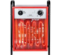 YARDIN Chauffage électrique Chauffages électriques Chauffages de chantier Chauffage électrique 9 KW Réglage de la température à plusieurs niveaux avec thermostat Protection contre la surchauffe
