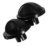 Yardwe 2 Pièces Bouton de Ventilateur Électrique pour Fête Estivale en Abs Noir Interrupteur à Minuterie, Accessoires pour Ventilateurs Électriques la Maison