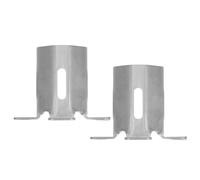 Yardwe 2 Pièces Support Axe pour Volet Roulant Fer Galvanisé Équerre Métallique pour Porte et Fenêtre Installation Facile pour Maison Boutique et Usine