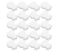Yardwe 20 Pièces Éponge Flottante pour Spa Absorbant l'huile, Ananas | Surface Piscine et Bain à Remous, Mousse Dense Poreuse, Blanc, Absorbe Résidus de Crème Solaire