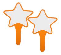 Yardwe 2pcs Pagaies Effaçables Orange en Écume à Face Unique Faciles à Utiliser, Accessoires Paddle Portatifs pour Tableaux Blancs des Élèves