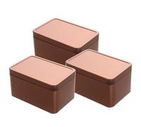 Yardwe 3 Boîtes en Fer-blanc Rectangulaires avec Couvercles, Boîtes à Cartes à Jouer Compactes et Pratiques Rangement Sécurisé et Portable