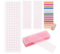 Yardwe 50 Pièces Planche de Rangement Pratique pour Ruban Washi en Plastique Rose Stockage de Bande, pour École et Bureau