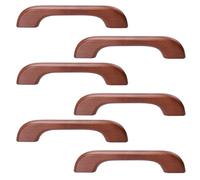 Yardwe 6 Pièces Poignée de Meuble en Bois, Entraxe 96mm, Style Chic | Armoires et Coffres de Rangement, Finition Polie sans Bavure, Surface Lisse, Remplacement Simple