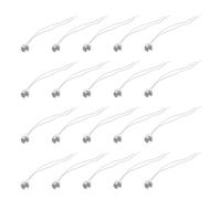Yardwe Adaptateur de douille de lampe MR16 GU5.3 20 pièces en céramique blanche avec fil en silicone compatible ampoules LED pour remplacement câblage intérieur