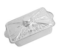 Yardwe Barquette Aluminium Jetable 2500ml Résistante Haute Température pour Barbecue Extérieur et Service à Table, Empilable et Pratique en Aluminium Argenté