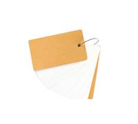 Yardwe Bloc-notes à Anneaux 4 Pièces en Papier Kraft Portable Design Classique Rétro, pour Dessin et Écriture Créative en Voyage ou Bureau