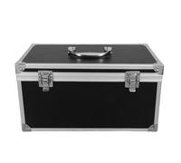 Yardwe Boîte à Outils Mallette Rigide Protection en Alliage D'aluminium Noire Fermeture Flexible, pour Rangement et Transport D'outils