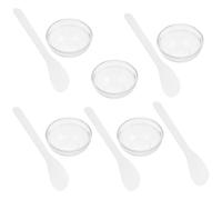 Yardwe Bol à Masque Visage en Verre Transparent 1 Set Multifonction Facile à Nettoyer pour Mélange de Masque Facial DIY Spa à Domicile Plusieurs styles