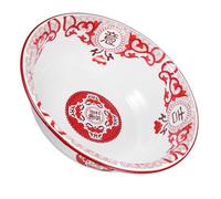 Yardwe Bol Émaillé Vintage Rouge Grosse Capacité Cuisine, Bassin Classique en Émail Solide pour Laver Légumes et Pétrir Pâte