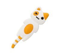 Yardwe Chat Orange et Décoration Crochet Magnétique pour Porte de | Aimant Étanche en PVC et Métal, Suspend de Petits Objets ou Photos, Style Animal, sans Dommage