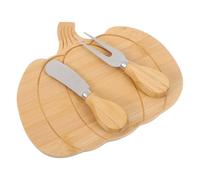 Yardwe Citrouille avec Couteau et Fourchette, Surface Lisse, pour Charcuterie D'automne et Dîner en Famille