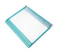 Yardwe Classeur Mural Suspendu 5 Pages en Fer et PVC Vert, Fixation Murale Facile, Organisateur de Documents pour Bureau et Usage Quotidien, Optimisant l'espace de Travail