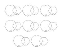 Yardwe Clips de Fixation pour Spot Encastrable en Acier Argenté, Structure à Ressort Solide, Compatible Double Outil, Lot de 16 Pièces pour Rénovation et Bureau