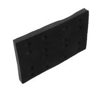 Yardwe Coussin en Éponge à Poncer Noir Amorti pour Ponçage et Polissage, Plateau de Ponçage de Rechange Polyvalent Compatible Métal et Plastique