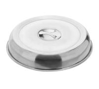 Yardwe Couvercle Alimentaire En Acier Inoxydable Cloche Alimentaire En Inox Couvre-Plat Rond 9.45 Pouces Pour Steak Bbq Pique- Fêtes Et Restaurant