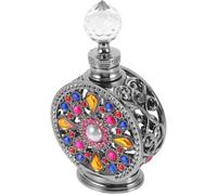 Yardwe Flacon de Parfum de Poche 15ml en Alliage et Verre, Bouteille de Recharge Format Voyage Facile à Transporter Contrôle du Dosage pour Parfums et Liquides
