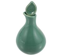 Yardwe Flacon Distributeur D' Essentielle en Céramique Émaillée Vert Emerald, Mini Récipient Hermétique pour Aromathérapie et Thaï, Pot pour Spa et Salon de Beauté, Doseur Précis