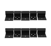 Yardwe Kit de Charnière à Friction pour Camping-Car, Charnière de Porte Anti-Battement 5-Ailes en Alliage Noir avec Vis, pour Porte de Remorque et Camping-Car, Pop-up Camper,