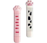 Yardwe Lot de 2 Bandes Correctrices Patte de Chat Double Face Petite Taille en Ps pour Garçon et Filles Maison Design Mignon et Fonction Double Embout
