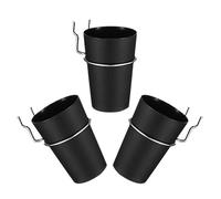 Yardwe Lot de 3 Sets de Sets de Godets de Rangement Multifonction pour Panneau Perforé Crochets, en Abs et Fer, Facile à Installer, pour Bureau et Atelier