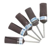 Yardwe Lot de 5 Tambours de Ponçage en Papier de Verre 2,35mm pour Outil Rotatif, Abrasifs Solide et Compacts Adaptés au Bois et Autres Matériaux