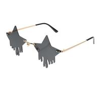 Yardwe Lunettes Party Star en PC sans Monture, Design Créatif et Multi-usage, Accessoires de Décoration pour Fête Festival