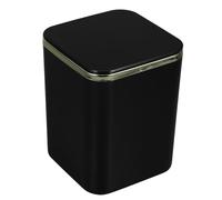 Yardwe Mini Poubelle de Bureau Carrée 2l en Abs Noir à Couvercle
