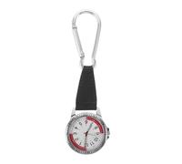 Yardwe Montre d'extérieur à Clip Montre Mousqueton - Horloge Portable à accrocher à la Poche avec Bracelet en Similicuir pour médecins, infirmières et étudiants, idéale pour Les activités