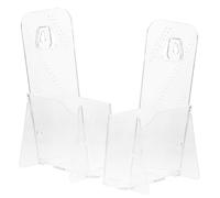Yardwe Organisateur de Littérature en Acrylique 2 Pièces pour Bureau, Support Moderne Transparent pour Organiser Catalogues et Rapports, Usage de Bureau